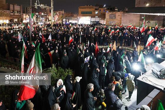 گزارش تصویری | لبیک به ندای رهبر معظم انقلاب بر حضور پرشور مردم در خیابان‌های مشهد