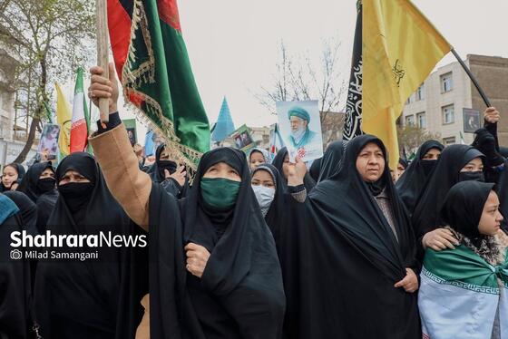 زنان و دختران ایران پای کار انقلاب + فیلم و  عکس