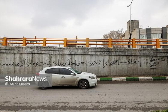 گزارش تصویری | تاریخ‌سازی با دیوارنویسی