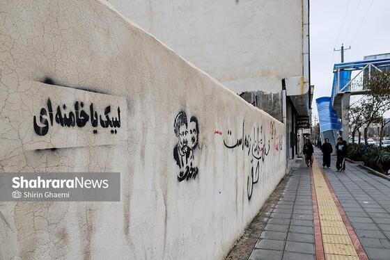 گزارش تصویری | تاریخ‌سازی با دیوارنویسی