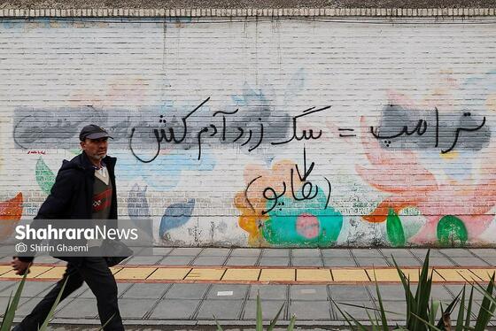 گزارش تصویری | تاریخ‌سازی با دیوارنویسی