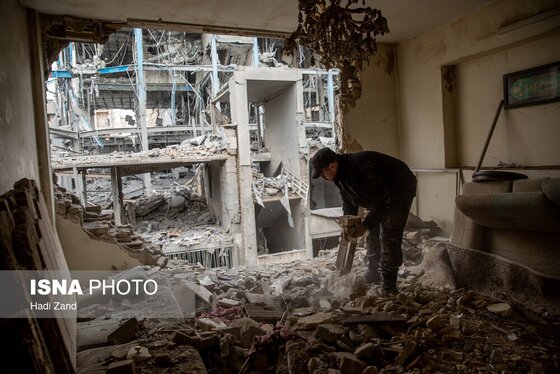 گزارش تصویری | خسارات ناشی از تجاوز هوایی آمریکا و رژیم صهیونیستی به ایران - تهران