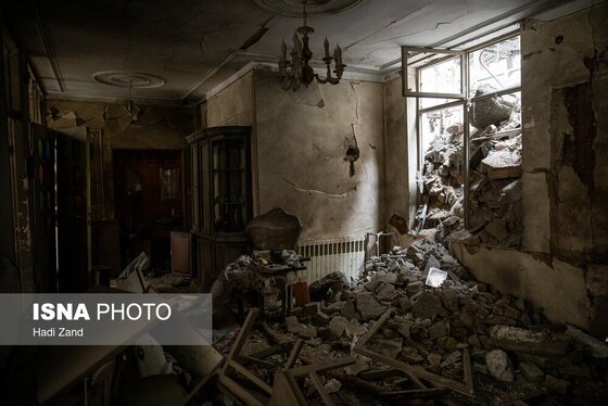 گزارش تصویری | خسارات ناشی از تجاوز هوایی آمریکا و رژیم صهیونیستی به ایران - تهران