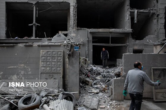 گزارش تصویری | خسارات ناشی از تجاوز هوایی آمریکا و رژیم صهیونیستی به ایران - تهران