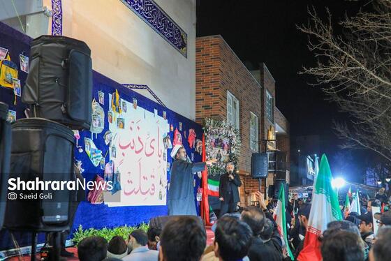 گزارش تصویری | شانزدهمین شب حضور مردم مشهد در خیابان‌های مشهد