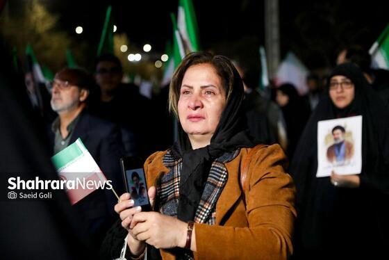 گزارش تصویری | خروش مردم انقلابی مشهد در آخرین چهارشنبه سال ۱۴۰۴ در میدان هفت‌تیر