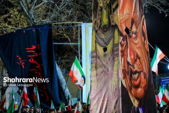 گزارش تصویری | مردم انقلابی در آخرین چهارشنبه سال ۱۴۰۴ در خیابان احمدآباد مشهد