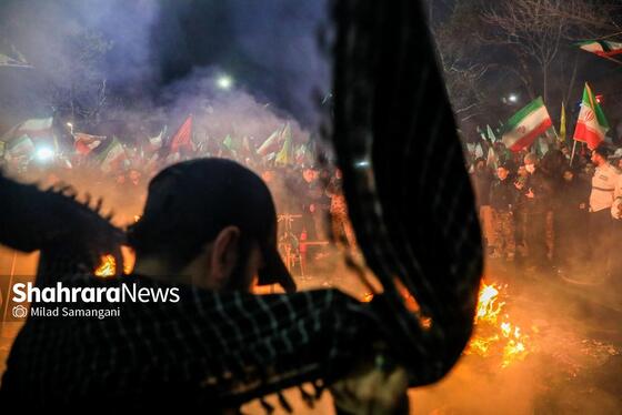 گزارش تصویری | مردم انقلابی در آخرین چهارشنبه سال ۱۴۰۴ در خیابان احمدآباد مشهد