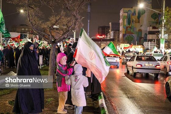 گزارش تصویری | هجدهمین شب حضور مردم مشهد در خیابان‌های شهر