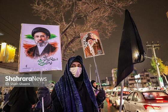 گزارش تصویری | هجدهمین شب حضور مردم مشهد در خیابان‌های شهر