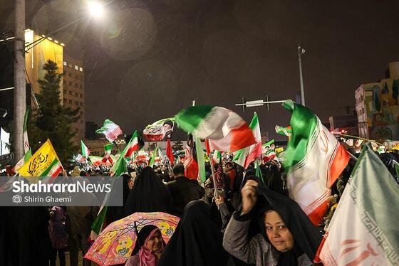 گزارش تصویری | هجدهمین شب حضور مردم مشهد در خیابان‌های شهر