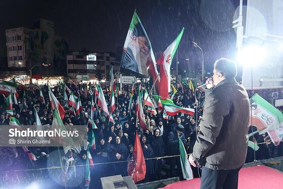 گزارش تصویری | هجدهمین شب حضور مردم مشهد در خیابان‌های شهر