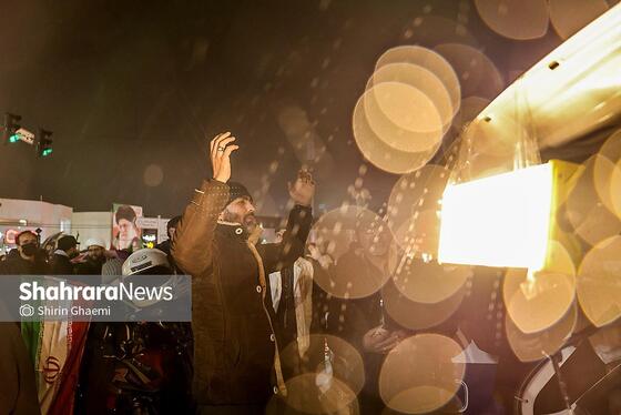 گزارش تصویری | هجدهمین شب حضور مردم مشهد در خیابان‌های شهر