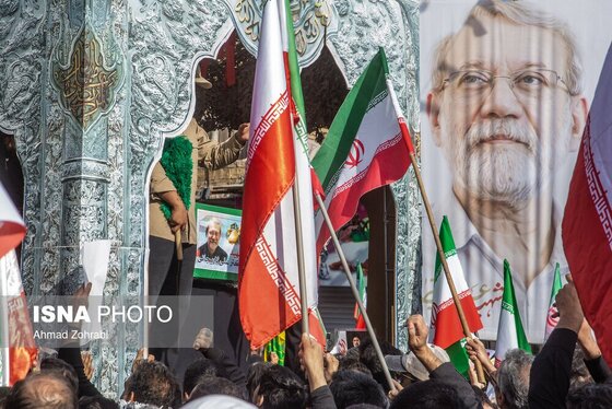 گزارش تصویری | تشییع پیکر شهید «علی لاریجانی» و «مرتضی لاریجانی» - قم