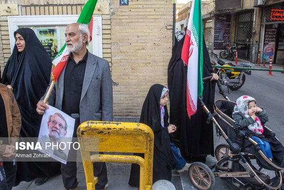 گزارش تصویری | تشییع پیکر شهید «علی لاریجانی» و «مرتضی لاریجانی» - قم