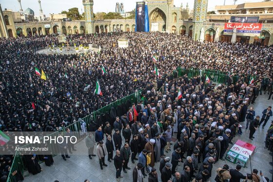 گزارش تصویری | تشییع پیکر شهید «علی لاریجانی» و «مرتضی لاریجانی» - قم