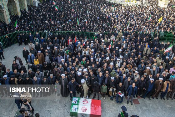 گزارش تصویری | تشییع پیکر شهید «علی لاریجانی» و «مرتضی لاریجانی» - قم