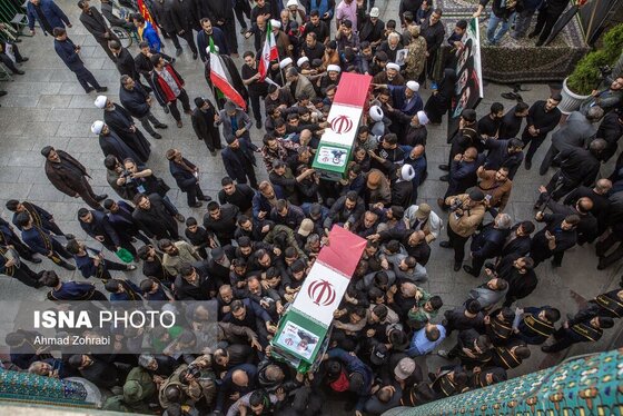 گزارش تصویری | تشییع پیکر شهید «علی لاریجانی» و «مرتضی لاریجانی» - قم