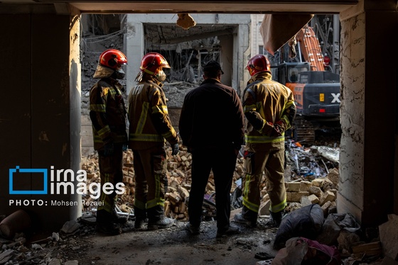 گزارش تصویری | خرابی‌های ناشی از حملات دشمن به واحد‌های مسکونی در تهران