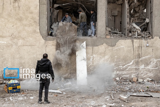 گزارش تصویری | خرابی‌های ناشی از حملات دشمن به واحد‌های مسکونی در تهران