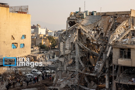 گزارش تصویری | خرابی‌های ناشی از حملات دشمن به واحد‌های مسکونی در تهران