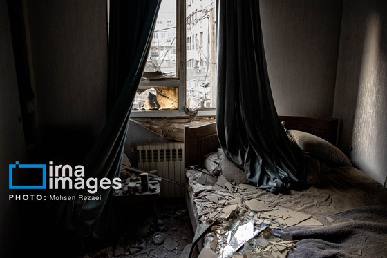 گزارش تصویری | خرابی‌های ناشی از حملات دشمن به واحد‌های مسکونی در تهران