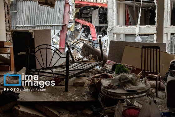 گزارش تصویری | خرابی‌های ناشی از حملات دشمن به واحد‌های مسکونی در تهران