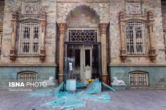 گزارش تصویری | خسارات ناشی از تجاوز آمریکایی - صهیونی به کاخ سعدآباد