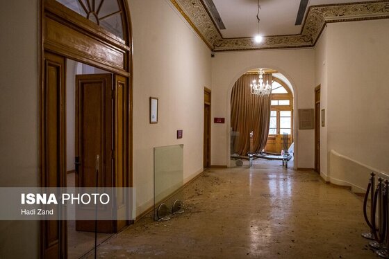 گزارش تصویری | خسارات ناشی از تجاوز آمریکایی - صهیونی به کاخ سعدآباد