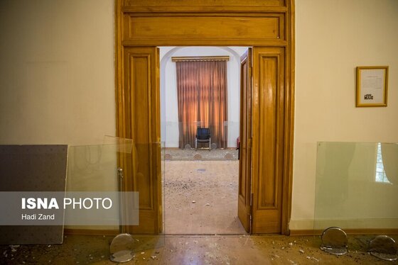 گزارش تصویری | خسارات ناشی از تجاوز آمریکایی - صهیونی به کاخ سعدآباد