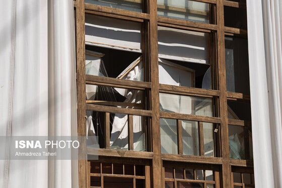 گزارش تصویری | خسارات ناشی از تجاوز هوایی آمریکایی صهیونی به عمارت تاریخی رکیب‌خانه اصفهان