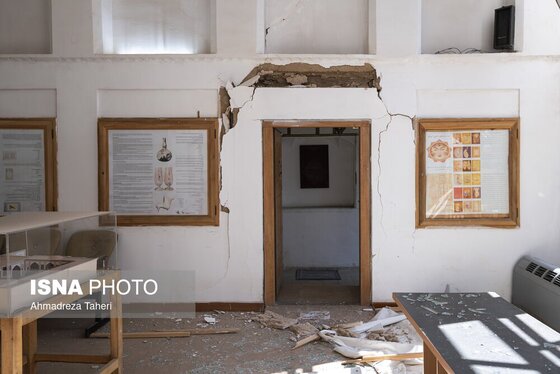 گزارش تصویری | خسارات ناشی از تجاوز هوایی آمریکایی صهیونی به عمارت تاریخی رکیب‌خانه اصفهان