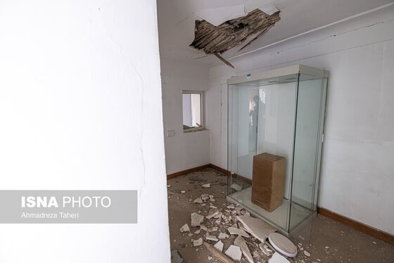 گزارش تصویری | خسارات ناشی از تجاوز هوایی آمریکایی صهیونی به عمارت تاریخی رکیب‌خانه اصفهان