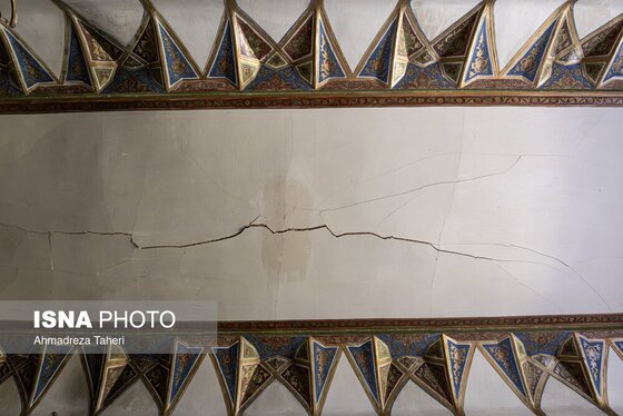 گزارش تصویری | خسارات ناشی از تجاوز هوایی آمریکایی صهیونی به عمارت تاریخی رکیب‌خانه اصفهان