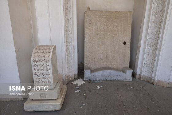 گزارش تصویری | خسارات ناشی از تجاوز هوایی آمریکایی صهیونی به عمارت تاریخی رکیب‌خانه اصفهان