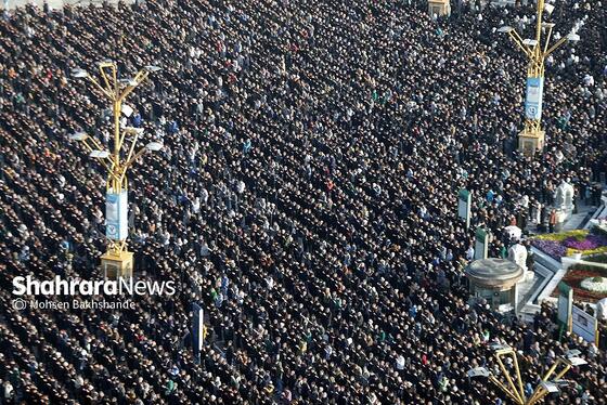 گزارش تصویری | اقامه نماز عید فطر در حرم مطهر امام رضا (ع)