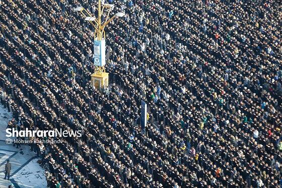گزارش تصویری | اقامه نماز عید فطر در حرم مطهر امام رضا (ع)