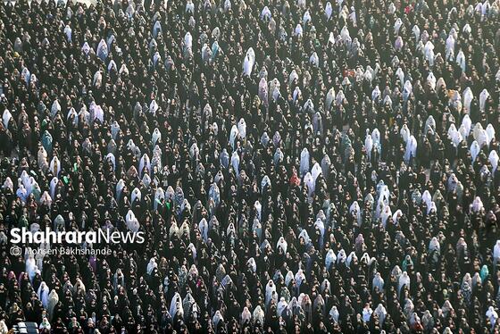 گزارش تصویری | اقامه نماز عید فطر در حرم مطهر امام رضا (ع)