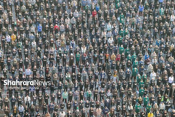 گزارش تصویری | اقامه نماز عید فطر در حرم مطهر امام رضا (ع)