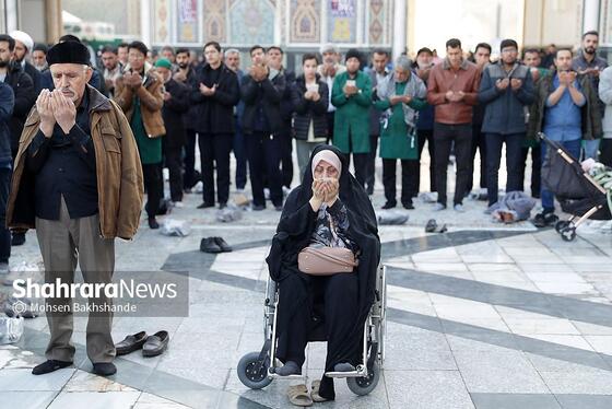 گزارش تصویری | اقامه نماز عید فطر در حرم مطهر امام رضا (ع)