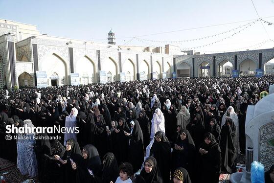 گزارش تصویری | اقامه نماز عید فطر در حرم مطهر امام رضا (ع)