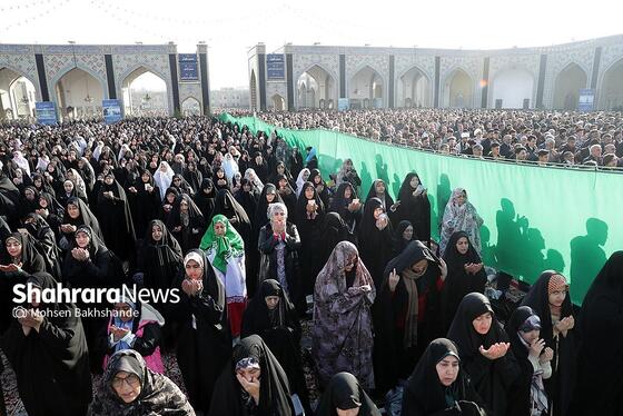 گزارش تصویری | اقامه نماز عید فطر در حرم مطهر امام رضا (ع)