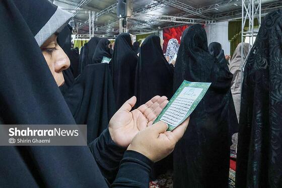 گزارش تصویری | اقامه نماز عید فطر در آرامستان بهشت رضا (ع) مشهد