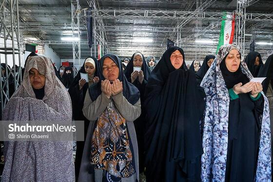 گزارش تصویری | اقامه نماز عید فطر در آرامستان بهشت رضا (ع) مشهد