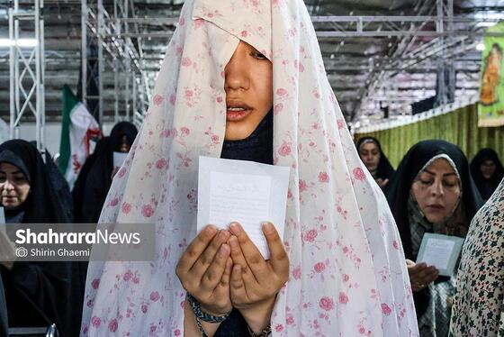 گزارش تصویری | اقامه نماز عید فطر در آرامستان بهشت رضا (ع) مشهد