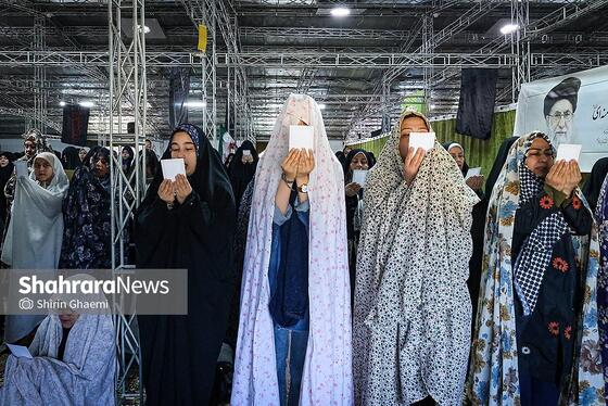 گزارش تصویری | اقامه نماز عید فطر در آرامستان بهشت رضا (ع) مشهد