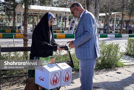 گزارش تصویری | اقامه نماز عید فطر در آرامستان بهشت رضا (ع) مشهد