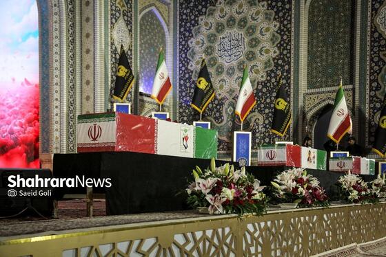 گزارش تصویری | مراسم وداع با شهید مقاومت، حجت‌الاسلام سیداسماعیل خطیب در حرم مطهر رضوی