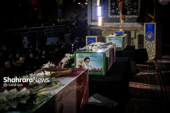 گزارش تصویری | مراسم وداع با شهید مقاومت، حجت‌الاسلام سیداسماعیل خطیب در حرم مطهر رضوی