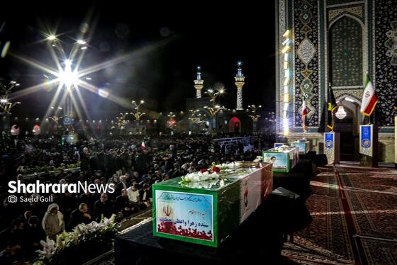 گزارش تصویری | مراسم وداع با شهید مقاومت، حجت‌الاسلام سیداسماعیل خطیب در حرم مطهر رضوی